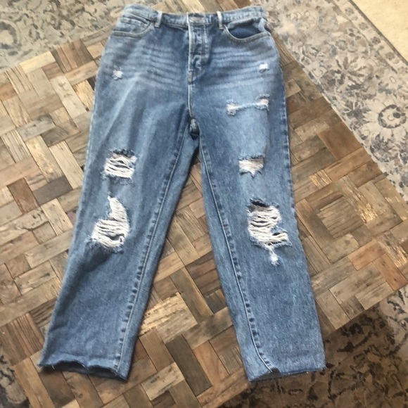 PacSun High Rise Straight Leg Distressed Jeans NWT - Picture 1 of 11